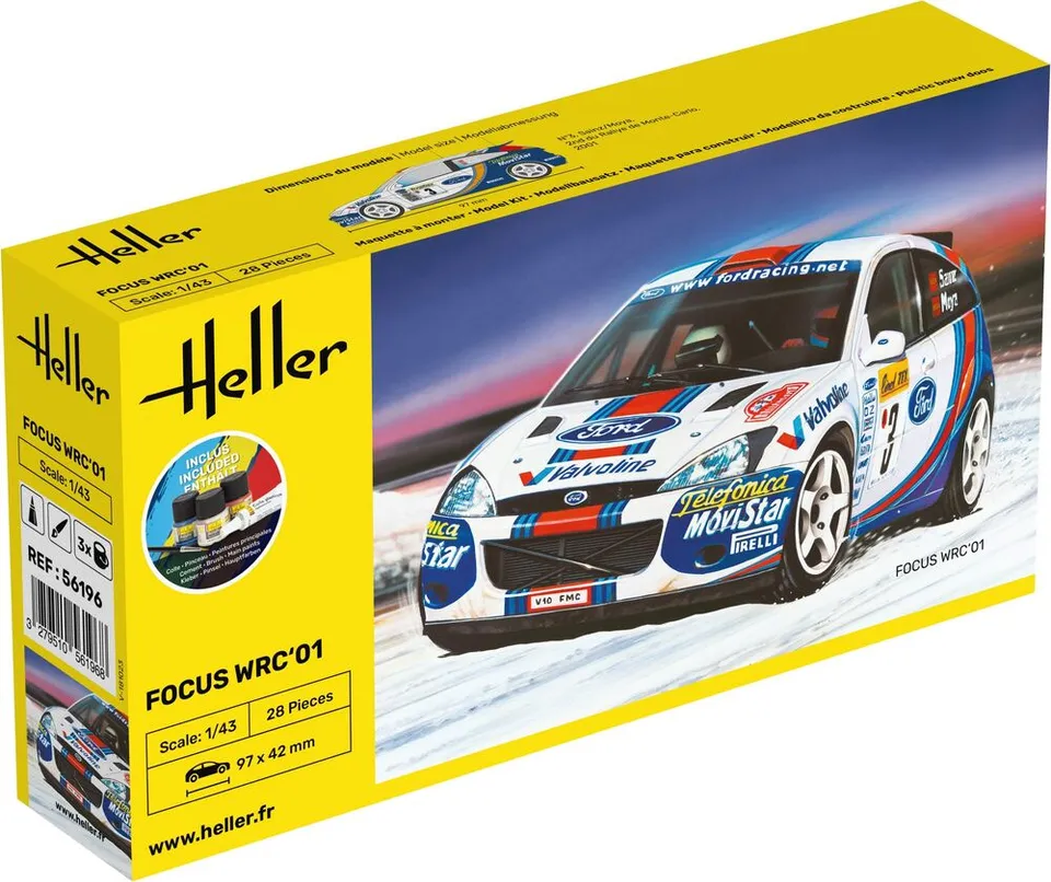 Heller Starter Kit Focus WRC 01 maquette 1/43 rallye