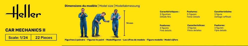 Heller Starter Kit Mécanique auto II figurines 1/24