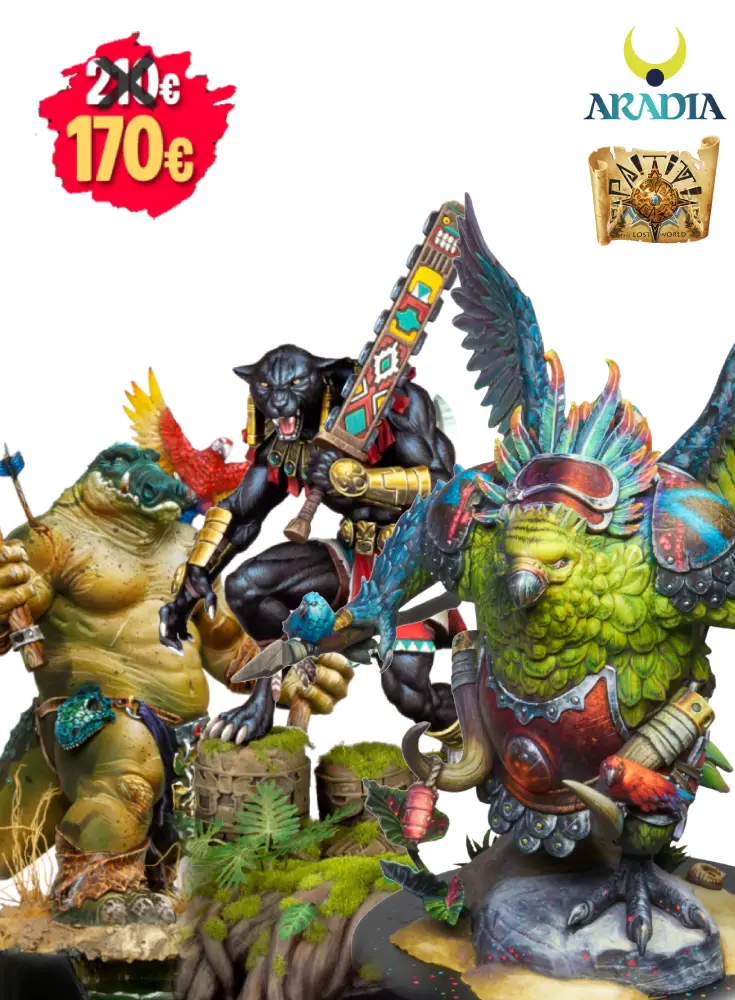 Aradia Paititi Jungle Bundle lot figurines jungle Lost World