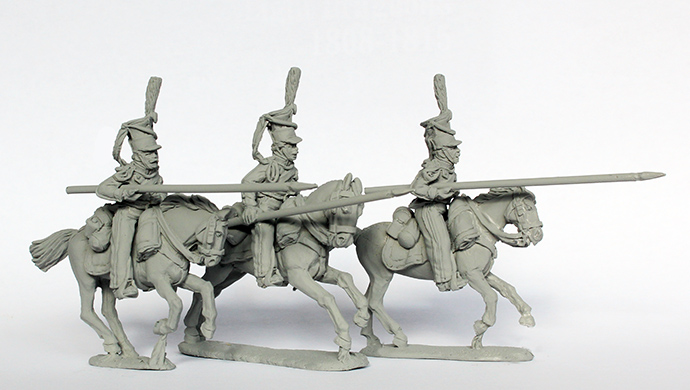 Perry Napoleonic RN77 Uhlans figurines charge lances 1812