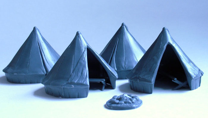 Perry Miniatures B11 tentes cloche maquette plastique 4 tentes