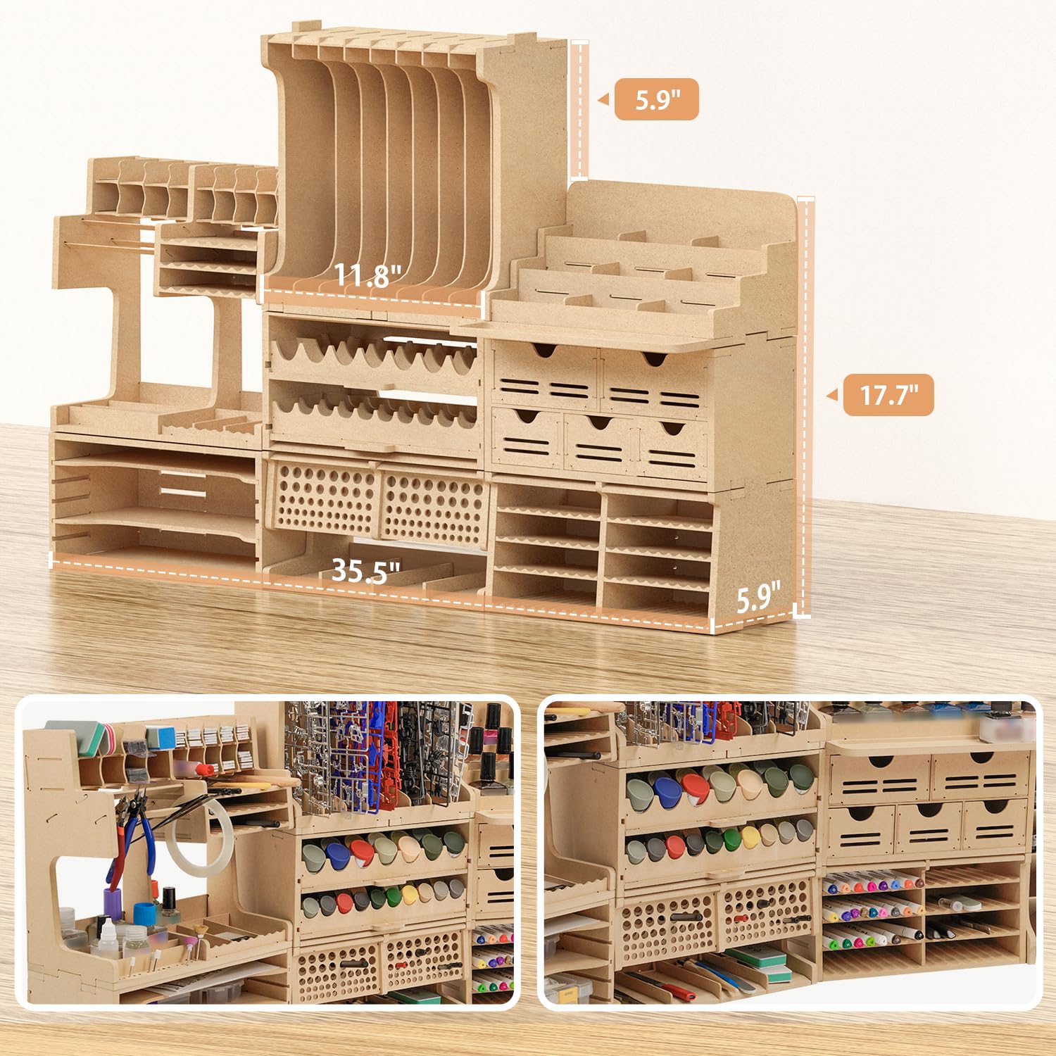 Bucasso Hobby Organizer Set GK10 station 8 modules MDF