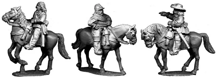 Perry Miniatures English Civil War ECW1 figurines état-major monté 28mm