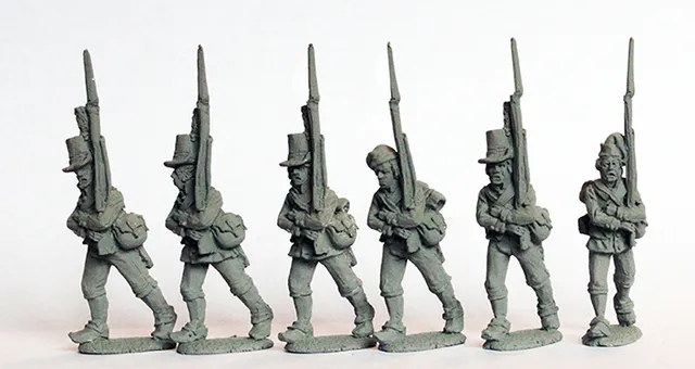Perry Napoleonic DAN19 Landeværn figurines marche sabots