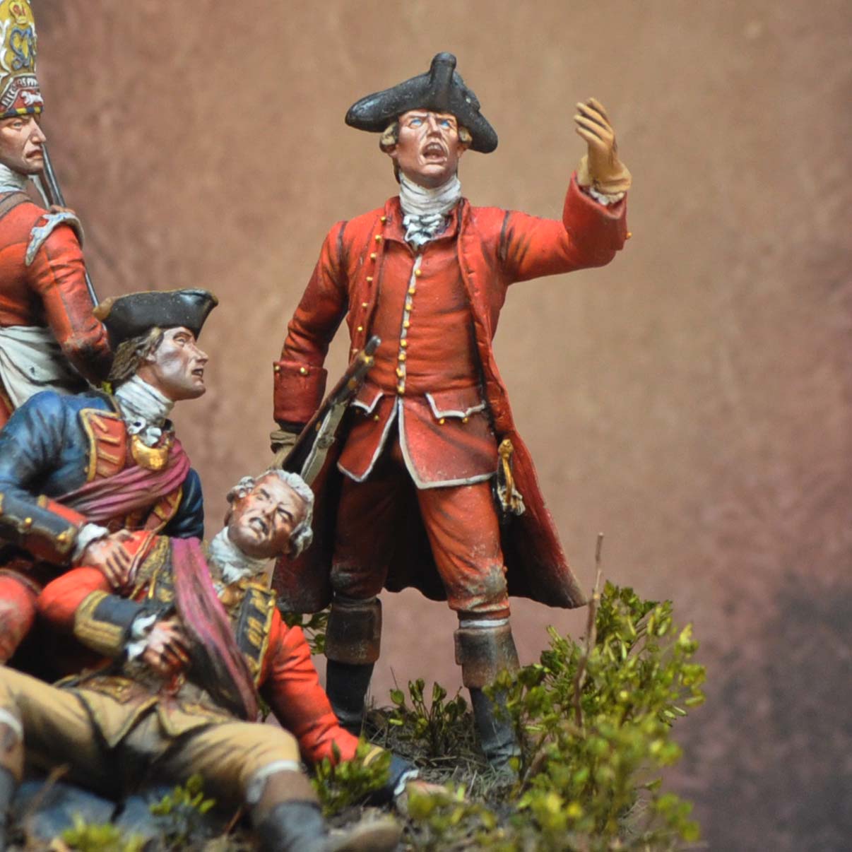 Art Girona 70mm Aide-de-camp Braddock 1755 figurine à peindre