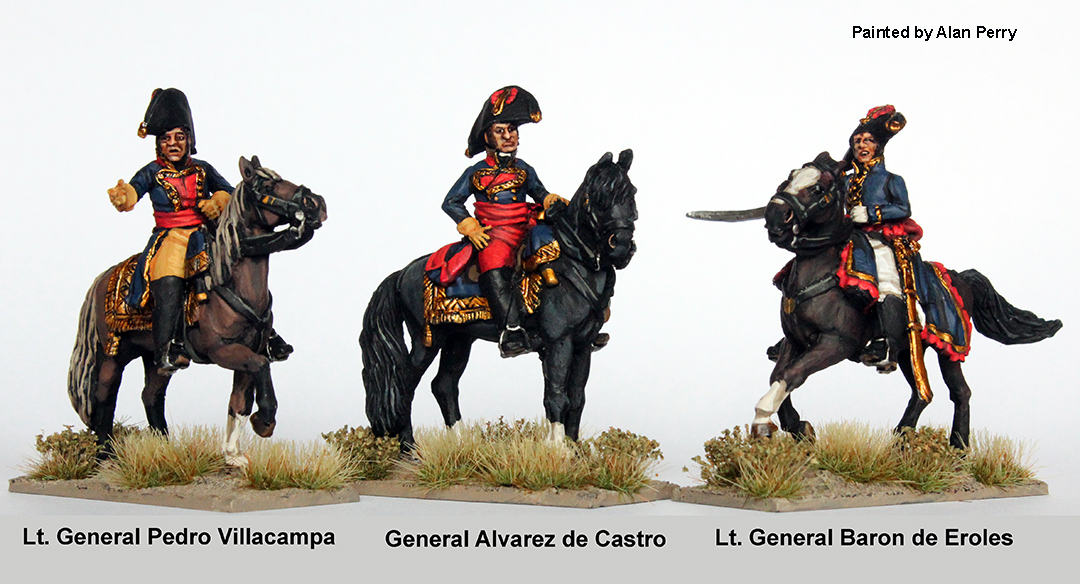 Perry Napoleonic SPA 67 figurines haut-commandement espagnol