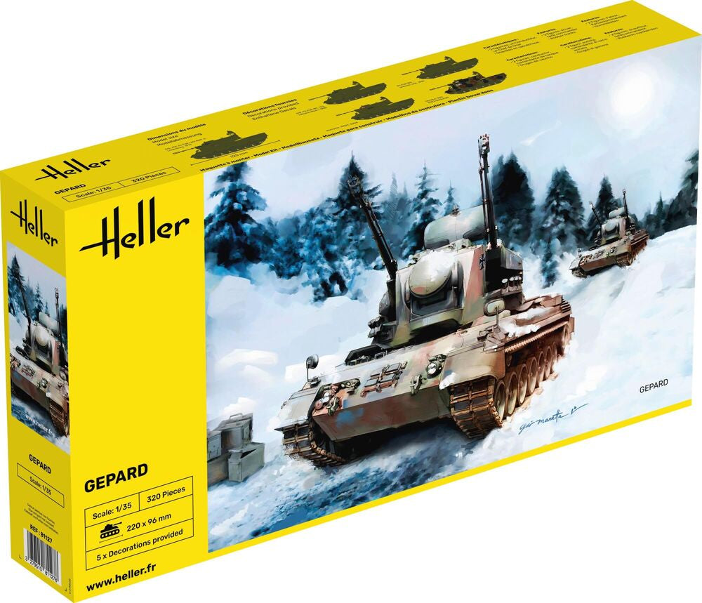 Heller Gepard FlakPz maquette char 1/35 antiaérien