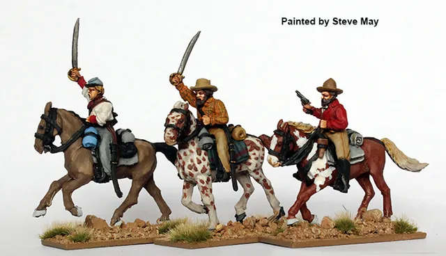 Perry Miniatures ACW94 cavalerie confédérée figurines charge