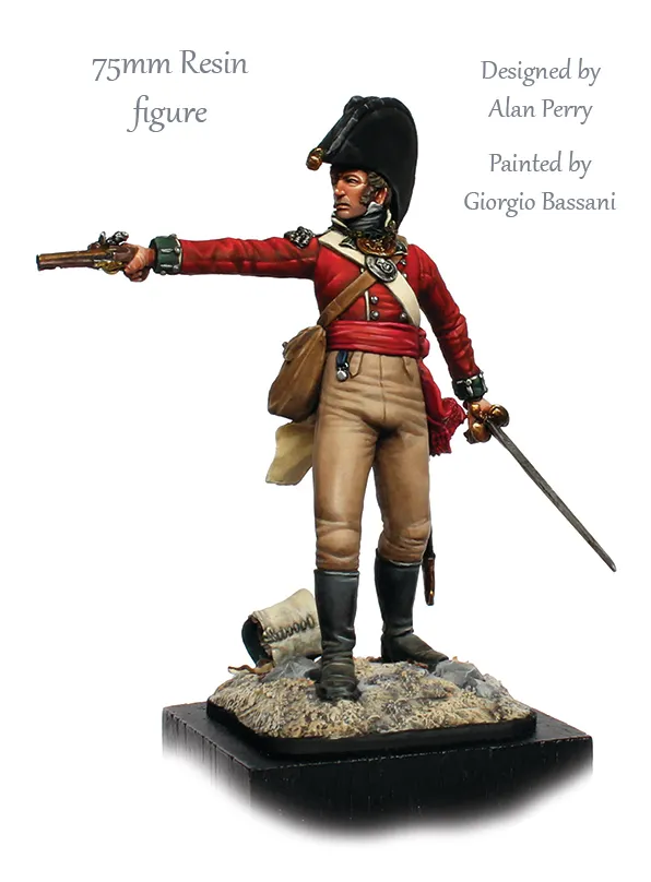 Perry Large Resin RCS1 Captain Gregory figurine résine 75mm 1/24