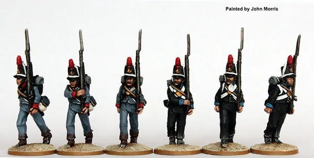Perry Miniatures Napoleonic SPA 15 figurines fusiliers marche 1812-15