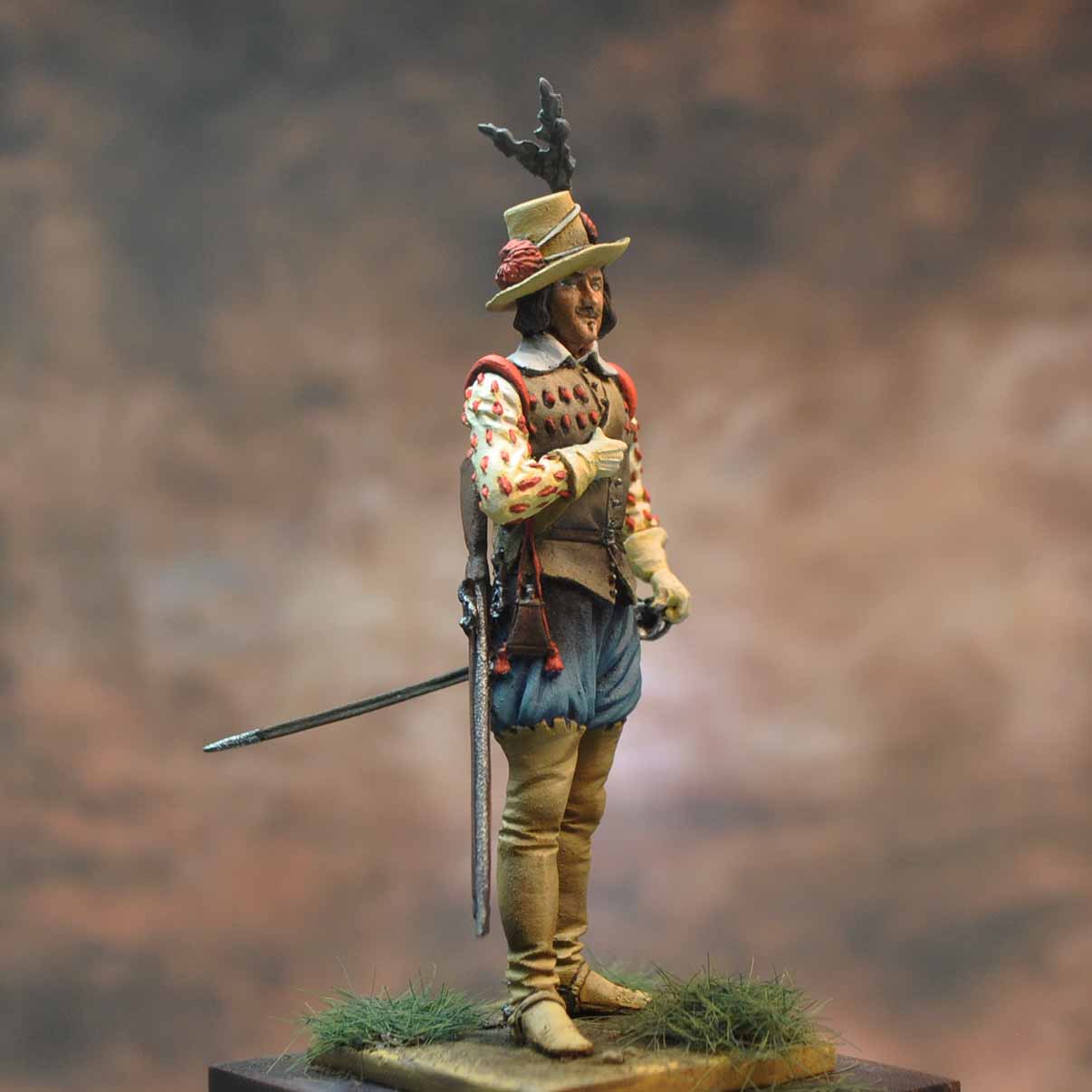 Art Girona General Arquebusier Espagnol figurine 54 mm 1618
