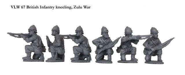Perry Miniatures VLW 67 figurine infanterie britannique agenouillée