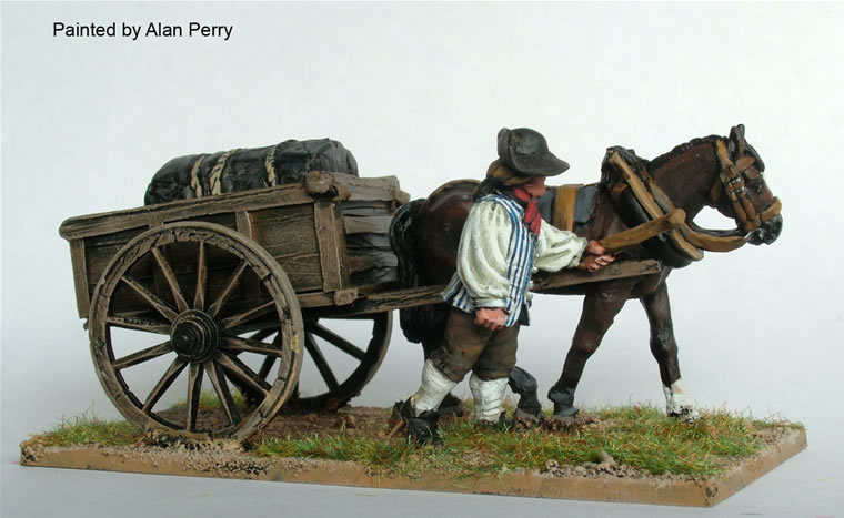 Perry Miniatures AWI AW127 tombereau deux roues métal
