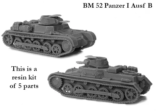 Perry Miniatures BM52 Panzer I Ausf B maquette résine 28mm