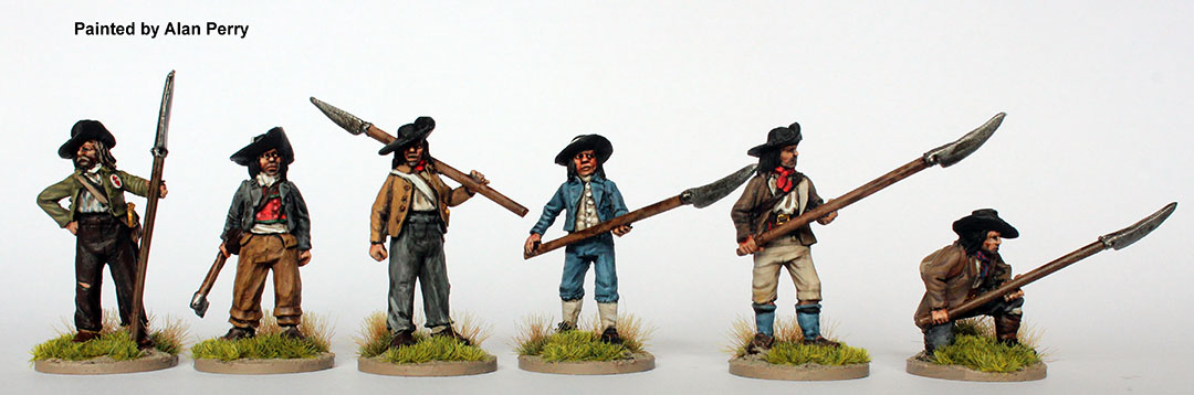 Perry REVV4 Vendéens glaives armes blanches figurines métal