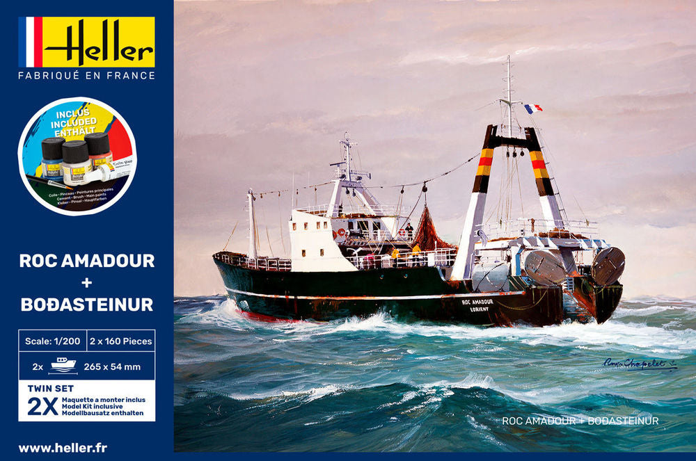 Heller Twinset Roc Amadour Bordasteinur 1/200 maquette bateau kit