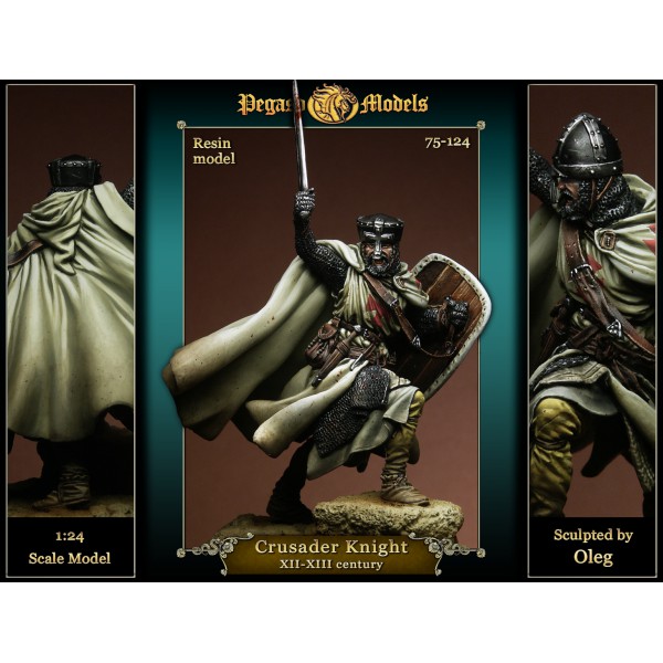 Art Girona Miniatures Crusader Knight XIIe figurine 54 mm