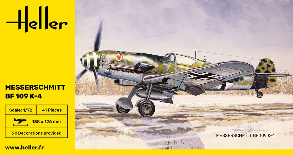 Heller The 9.99 Messerschmitt Bf 109 K-4 maquette avion 1/72