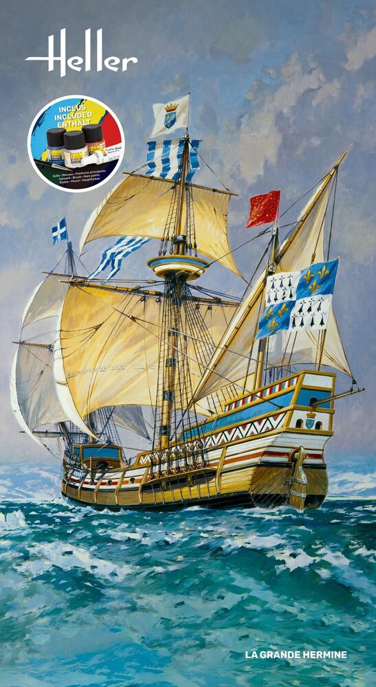 Heller Grande Hermine 1/150 maquette bateau voilier
