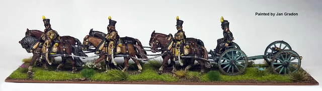 Perry Miniatures NBK25 limber artillerie figurines 28mm chevaux
