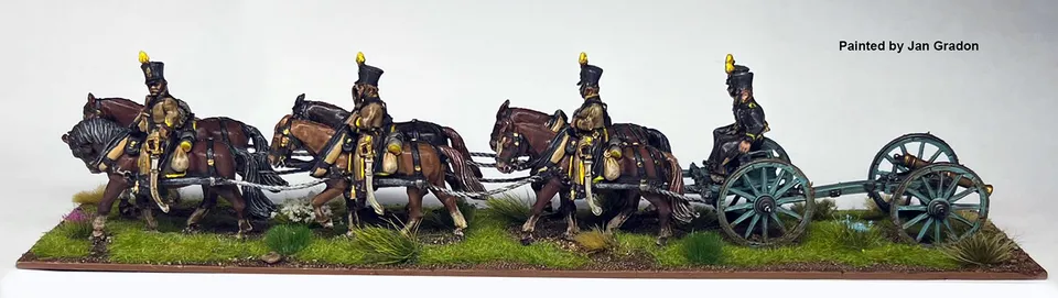Perry Miniatures NBK25 limber artillerie figurines 28mm chevaux