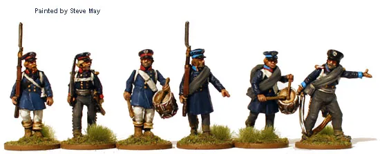 Perry Miniatures PN 39 Landwehr prussienne figurines métal commandement