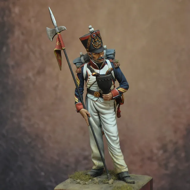 Art Girona 70mm Porta-Aigle Francia 1812 figurine Empire