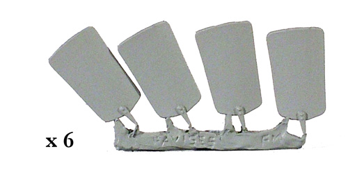 Perry EA10 Pavois plats figurines 28mm lot de 24