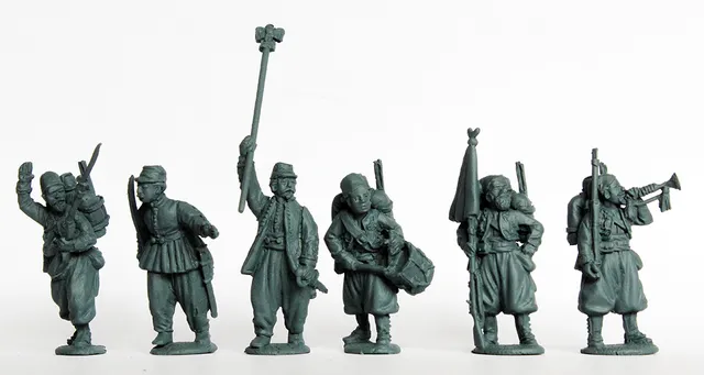 Perry Franco-Prussian FRE 32 figurines zouaves commandement 28mm