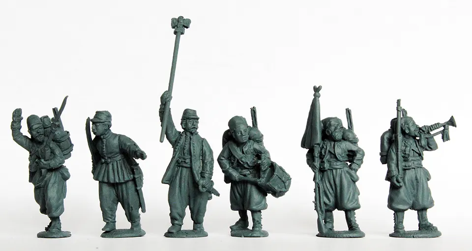 Perry Franco-Prussian FRE 32 figurines zouaves commandement 28mm
