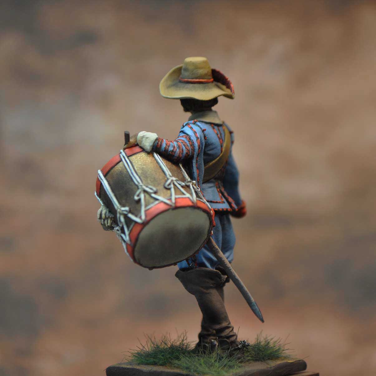 Art Girona General Serie Tambour Dragons Saxons 54 mm