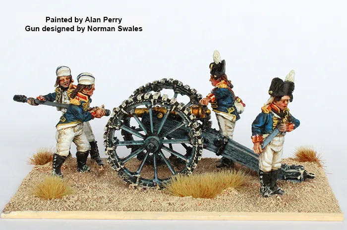 Perry BH 114 artillerie à pied canon 6 pdr figurines 28mm Égypte