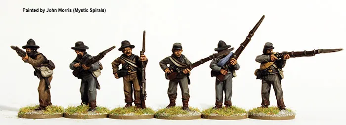 Perry Miniatures ACW 79 infanterie confédérée figurines