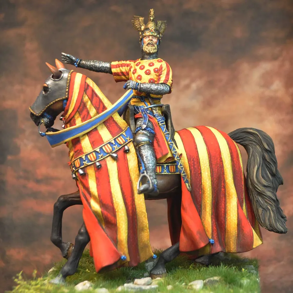 Art Girona 70mm Jaume I figurine roi Aragon 70mm
