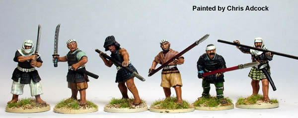 Perry Miniatures Samurai SAM40 figurines Ikko-Ikki armes mixtes