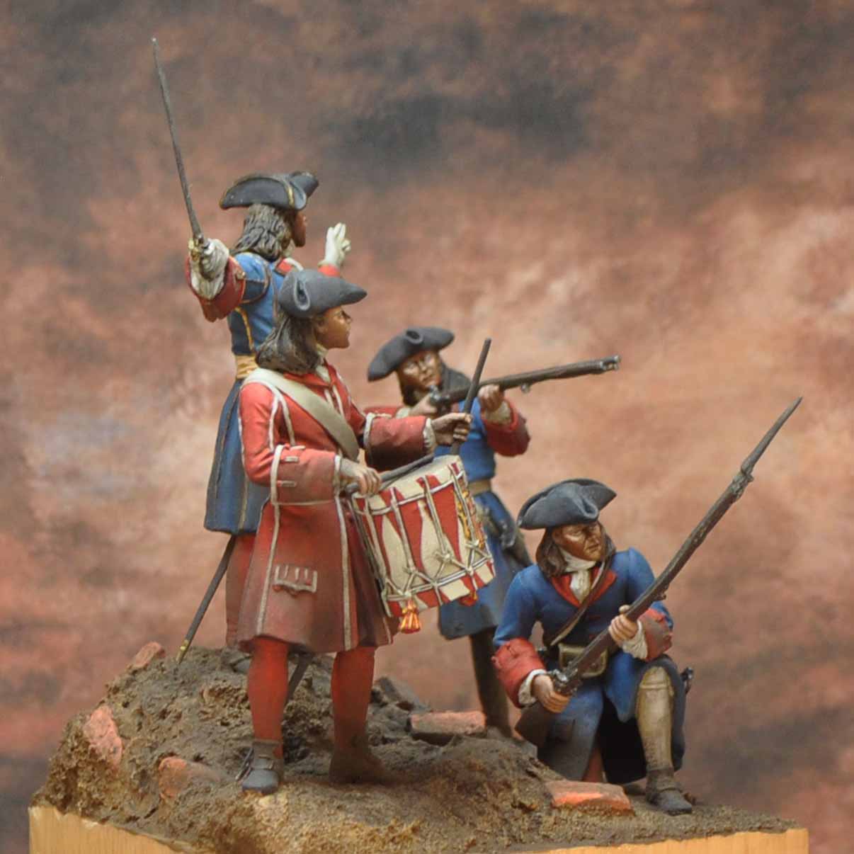 Art Girona Spanish Serie Siège Barcelone 1714 figurine