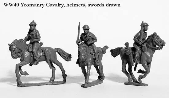 Perry Miniatures World War 2 WW40 figurines cavalerie Yeomanry charge