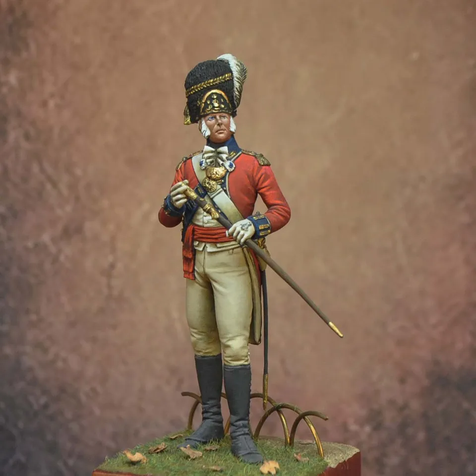 Art Girona 70mm Officier 7th Foot figurine Royal Fusiliers 1789