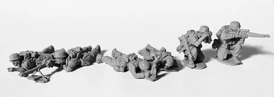 Perry GWW27 figurines Fallschirmjäger soutien métal 28 mm