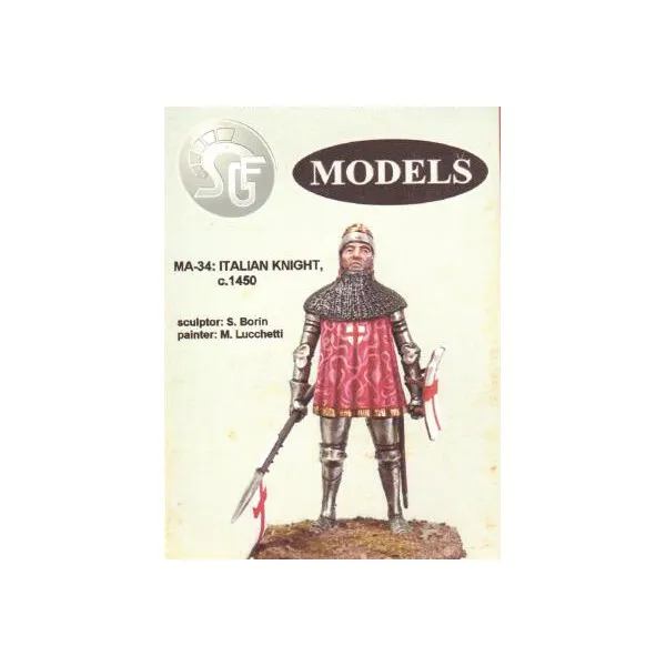 ART GIRONA Miniatures Italian Knight 1450 figurine 54mm à peindre