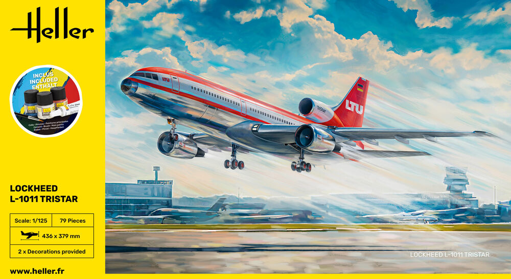 Heller Starter Kit L-1011 TriStar 1/125 maquette avion