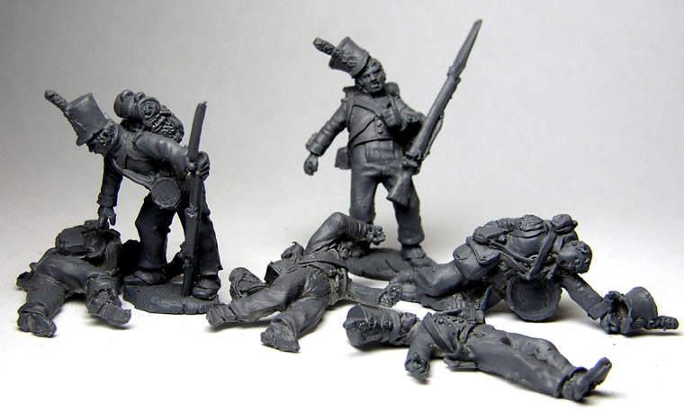 Perry Miniatures Napoleonic DB24 figurines blessés 28mm métal