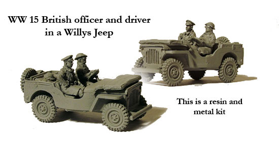 Perry Miniatures World War 2 WW 15 Jeep Willys maquette 28mm