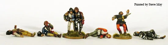 Perry Miniatures War of Roses WR32 figurine morts blessés