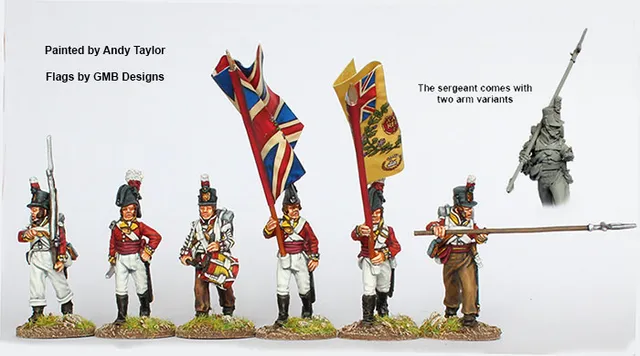 Perry Napoleonic BH 68 figurine commandement infanterie 1808-14