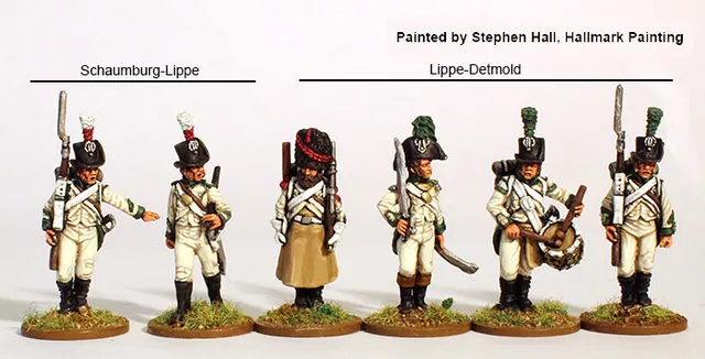 Perry Napoleonic NCR 18 Lippe Fusiliers figurines 28mm marche