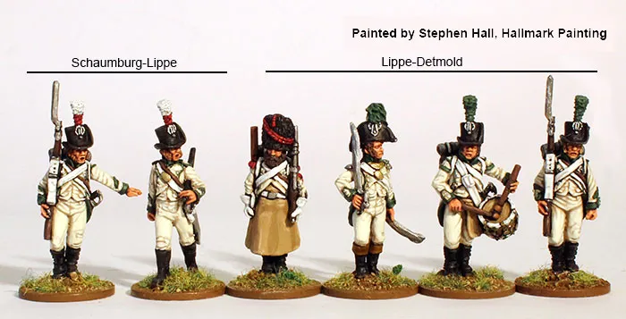 Perry Napoleonic NCR 18 Lippe Fusiliers figurines 28mm marche