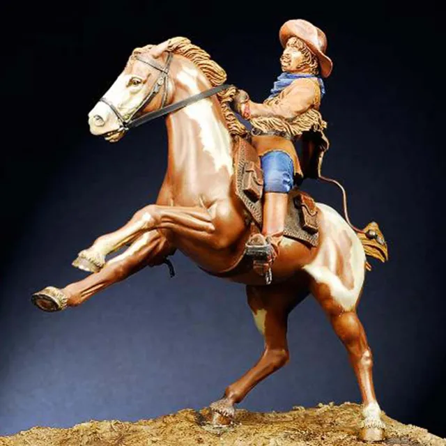 Art Girona Miniatures Pony Express XIXe figurine cavalière