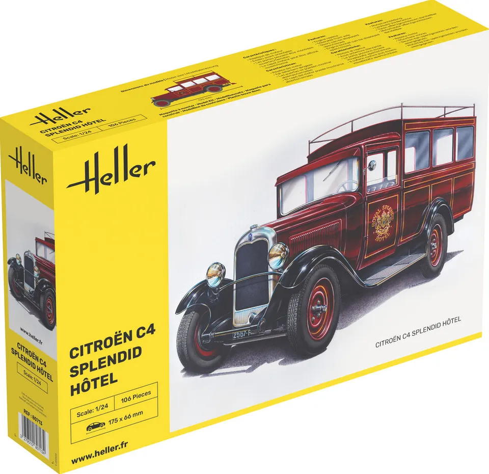 Heller Citroen C4 Splendid Hotel 1/24 maquette voiture plastique