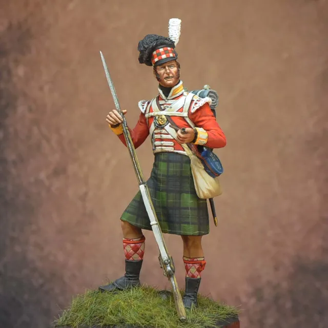 Art Girona 70mm 92nd Highland Grenadier 1815 figurine